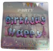 Deniz Kızı Happy Birthday Büyük Yazılı Mum
