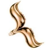 Deniz Kızı Kuyruğu 2 li Bronz  Folyo Balon 18 Inc