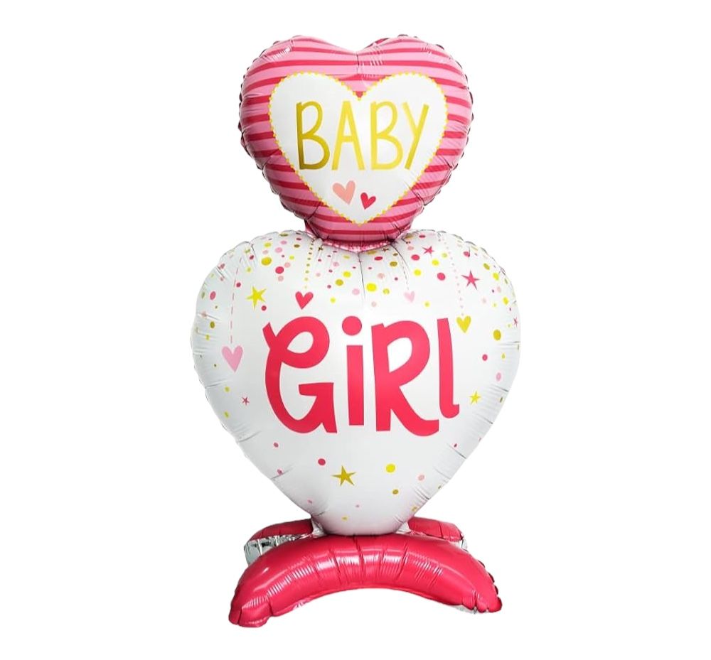 Ayaklı Baby Girl Pembe Folyo Balon 110*62 Cm 5827