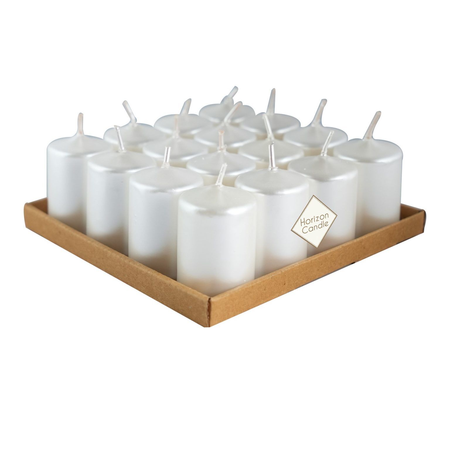 BAR MUM KISA 3,5*5 CM VARAKLI Beyaz 16 LI
