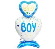 Ayaklı Baby Boy Mavi Folyo Balon 110-62 cm 5810