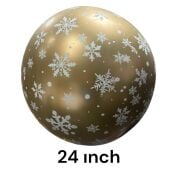 Kalisan 24'' Kar Tanesi Baskılı Balon Mirror Gold 1 Adet
