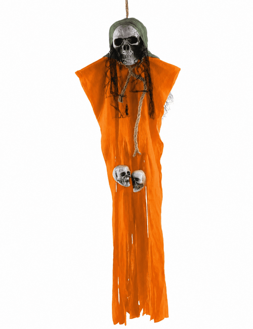 HALLOWEEN İSKELET KORKULUK 70 CM TURUNCU