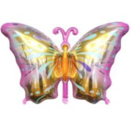 Pembe Gold Kelebek Folyo Balon 8903