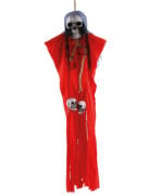 HALLOWEEN İSKELET KORKULUK 70 CM KIRMIZI