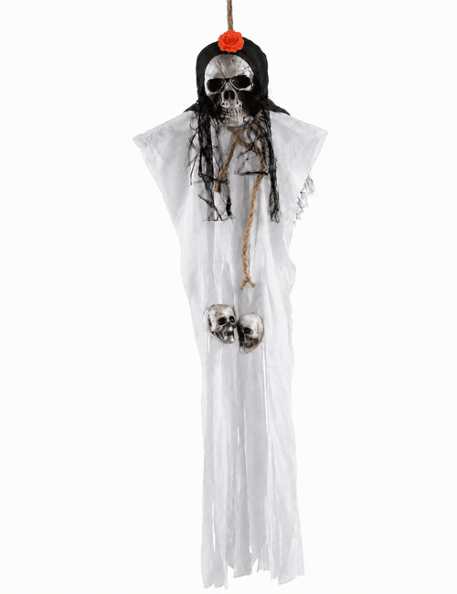 HALLOWEEN İSKELET KORKULUK 70 CM BEYAZ