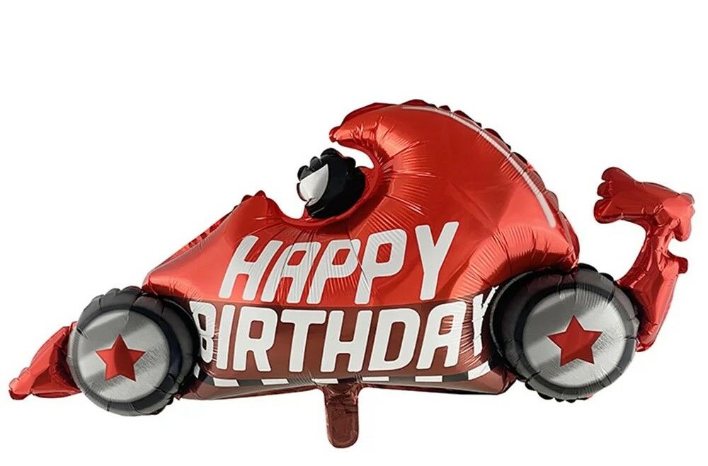 Happy Birthday Formula Arabası Folyo Balon 108*54 cm 5674