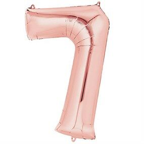 7 Rakam Rose Gold Folyo Balon 82 cm