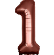1 Rakam 40'' Çikolata Folyo Balon