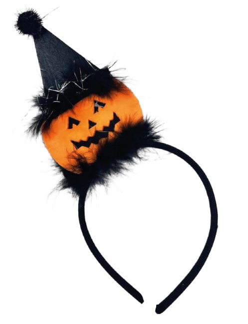 HALLOWEEN TAÇ BAL KABAĞI PONPON ŞAPKALI