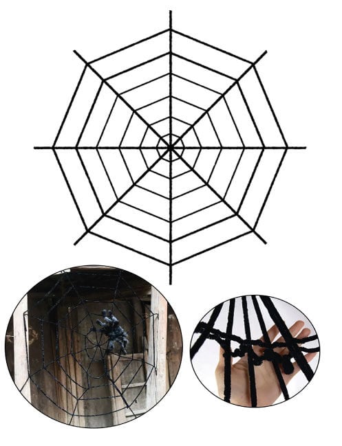 HALLOWEEN ÖRÜMCEK AĞI 2*2 MT SİYAH