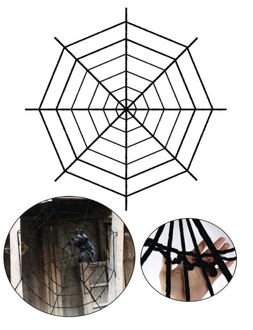 HALLOWEEN ÖRÜMCEK AĞI 2*2 MT SİYAH