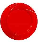 Kırmızı Mika Tabak 10 Inch 6'lı