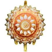 18'' Yuvarlak Ramazan Motifli Sarı Folyo Balon