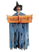HALLOWEEN İSKELET KORKULUK WELCOME PİLLİ 120 CM 1308