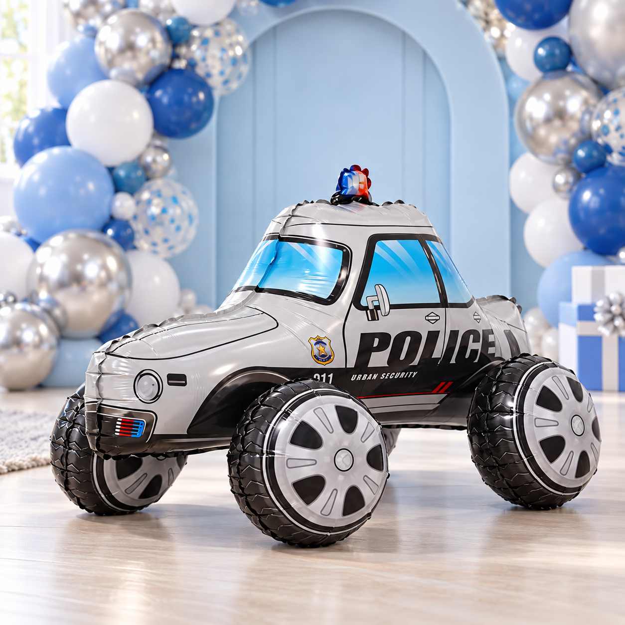 Folyo Balon -4D Polis Arabası-