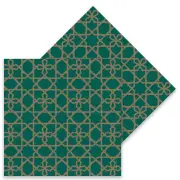 Ramazan Peçete Yeşil Desenli