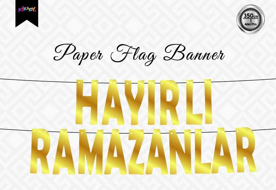 Hayırlı Ramazanlar Gold Banner