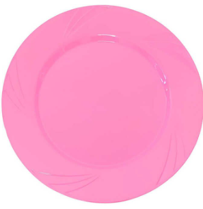 Pembe Mika Tabak 9 Inch 6'lı