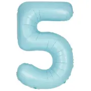 16' Mavi 5 Rakam Folyo Balon
