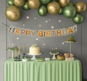 Safari Temalı Happy Birthday Banner