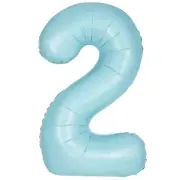16' Mavi 2 Rakam Folyo Balon