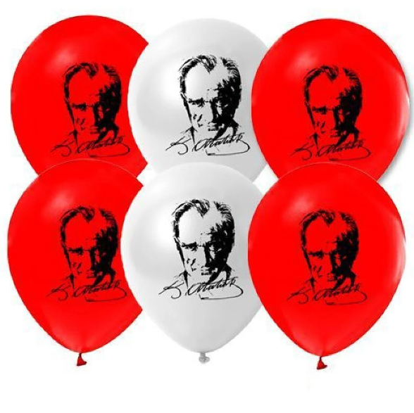 Gemar 10'' Atatürk Baskılı Balon