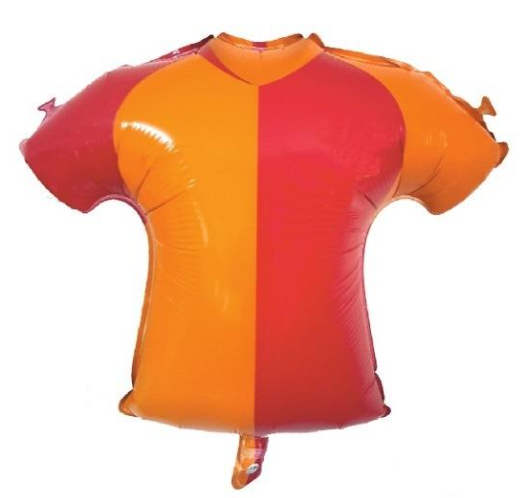 Sarı Kırmızı Forma Folyo Balon 18''