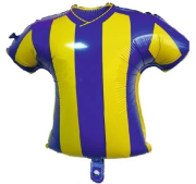 Sarı Lacivert  Forma Folyo Balon 18''