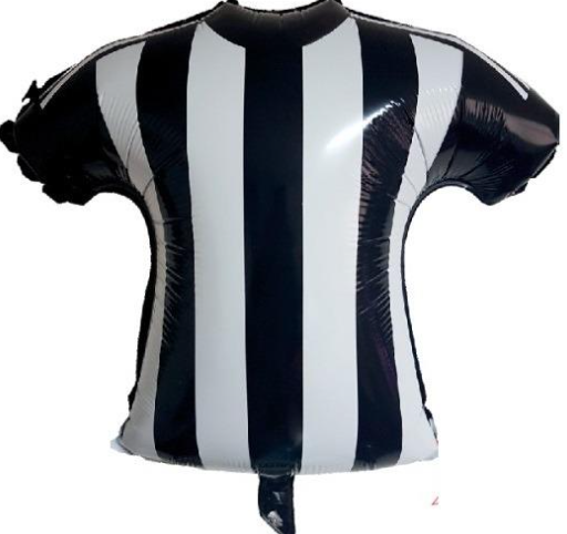 Siyah Beyaz Forma Folyo Balon 18''