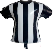 Siyah Beyaz Forma Folyo Balon 18''