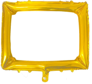Gold Çerçeve Folyo Balon  64*70 Cm