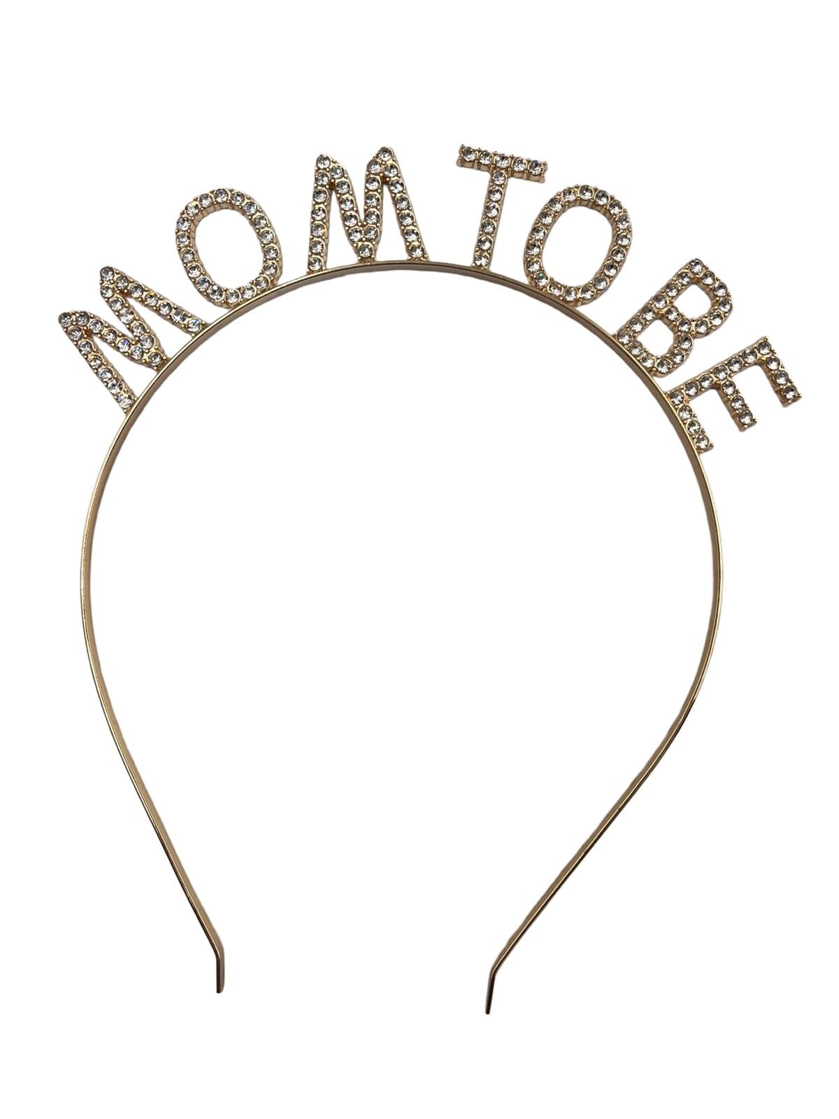 Mom To Be Taç Metal Gold Lüks