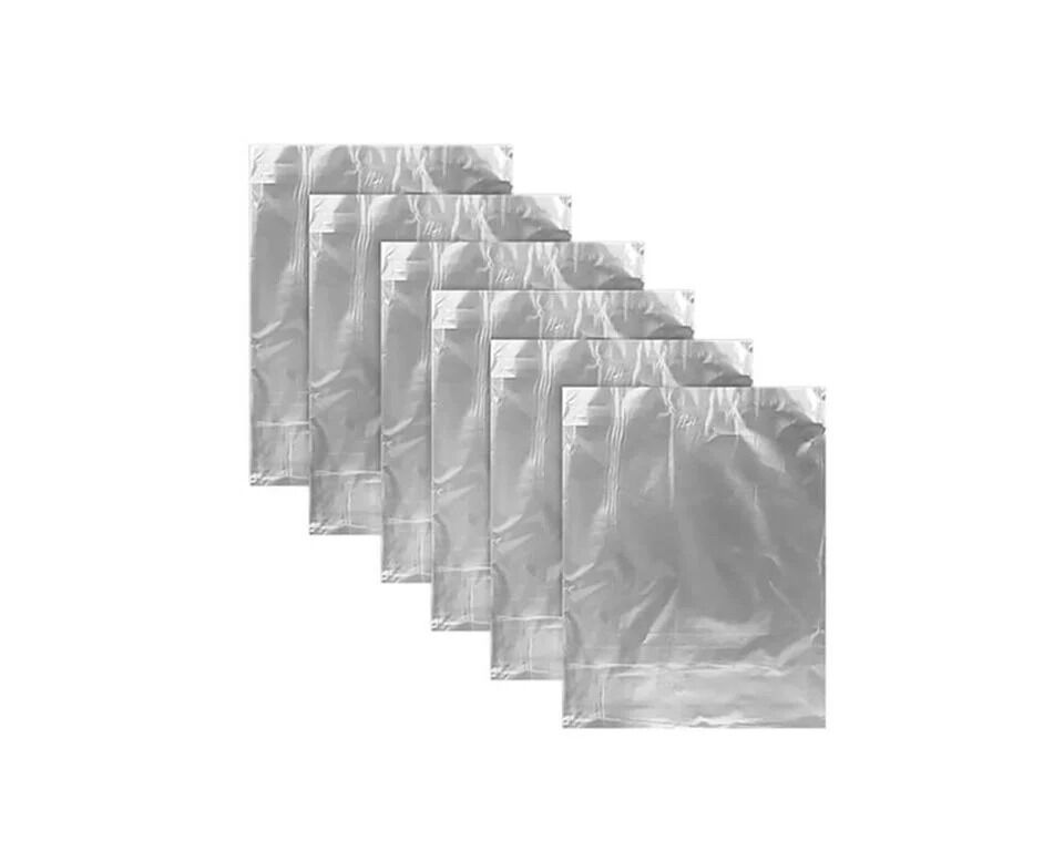 Metalize Poşet 25*35 50 Adet Gümüş