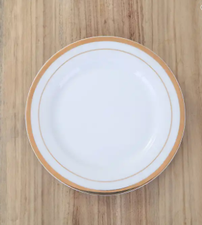 Plastik Lüx Altın Çizgili 26 cm