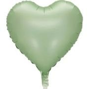 18'' Açık Yeşil Kalp Saten Balon