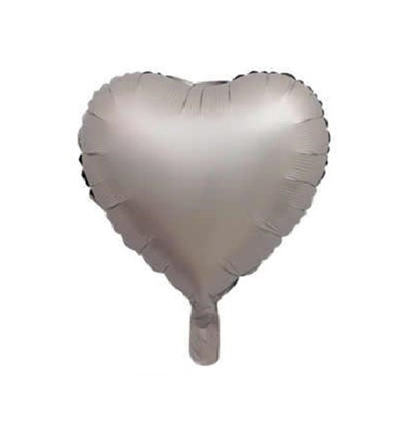 18'' Gümüş Kalp Saten Balon