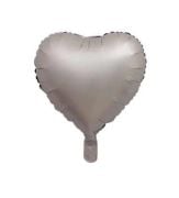 18'' Gümüş Kalp Saten Balon