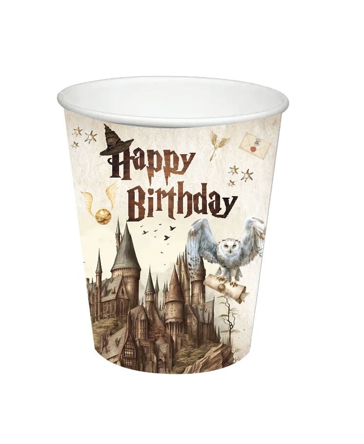 Harry Potter Temalı Karton Bardak 8'li
