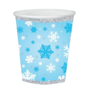 Kar Taneleri Temalı Karton Bardak 8'li