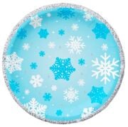 Kar Taneleri Temalı Karton Tabak 8'li