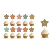 Kürdan Retro Renkli Yıldız Temalı 10 Parça