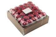 BAR MUM KISA 3,5*8 CM VARAKLI KIRMIZI 25 LI