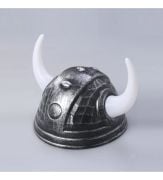 Boynuzlu Viking Şapkası Gümüş