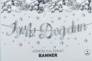 İYİ Kİ DOĞDUN GÜMÜŞ KALİGRAFİ BANNER