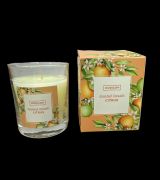Bardak mum standart - Citrus Kokulu - Tekli - Şeffaf Renk