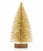 Yılbaşı Çam Ağacı Masa Üstü Gold Simli 20 Cm