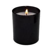 Boyalı Bardak Standart Mum - Mimoza Kokulu - tekli -siyah Renk - 6,5*8 cm
