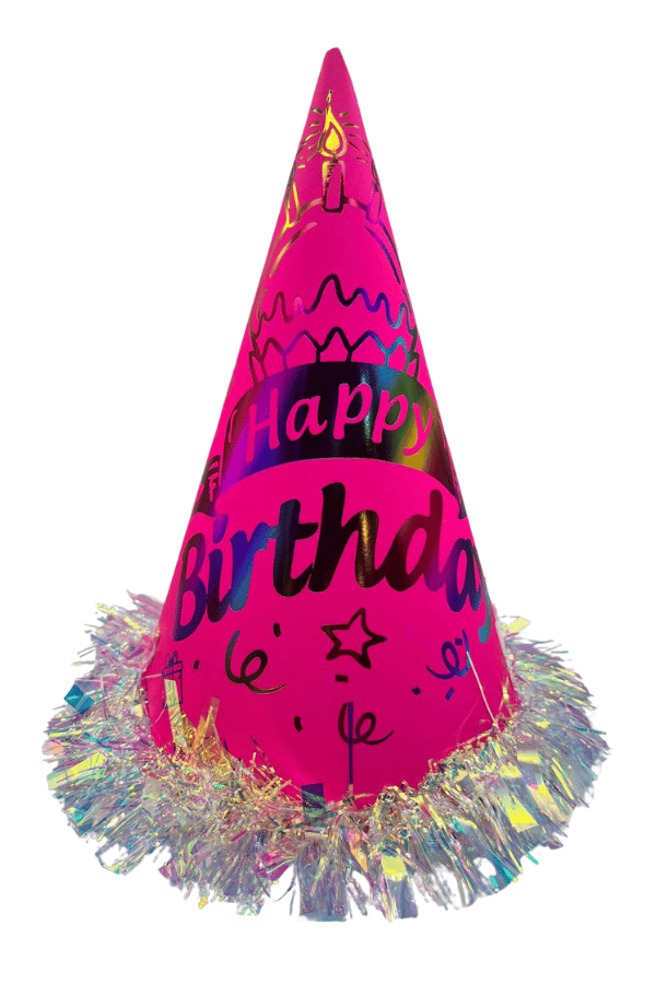 Süslü Simli Neon Şapka Pembe