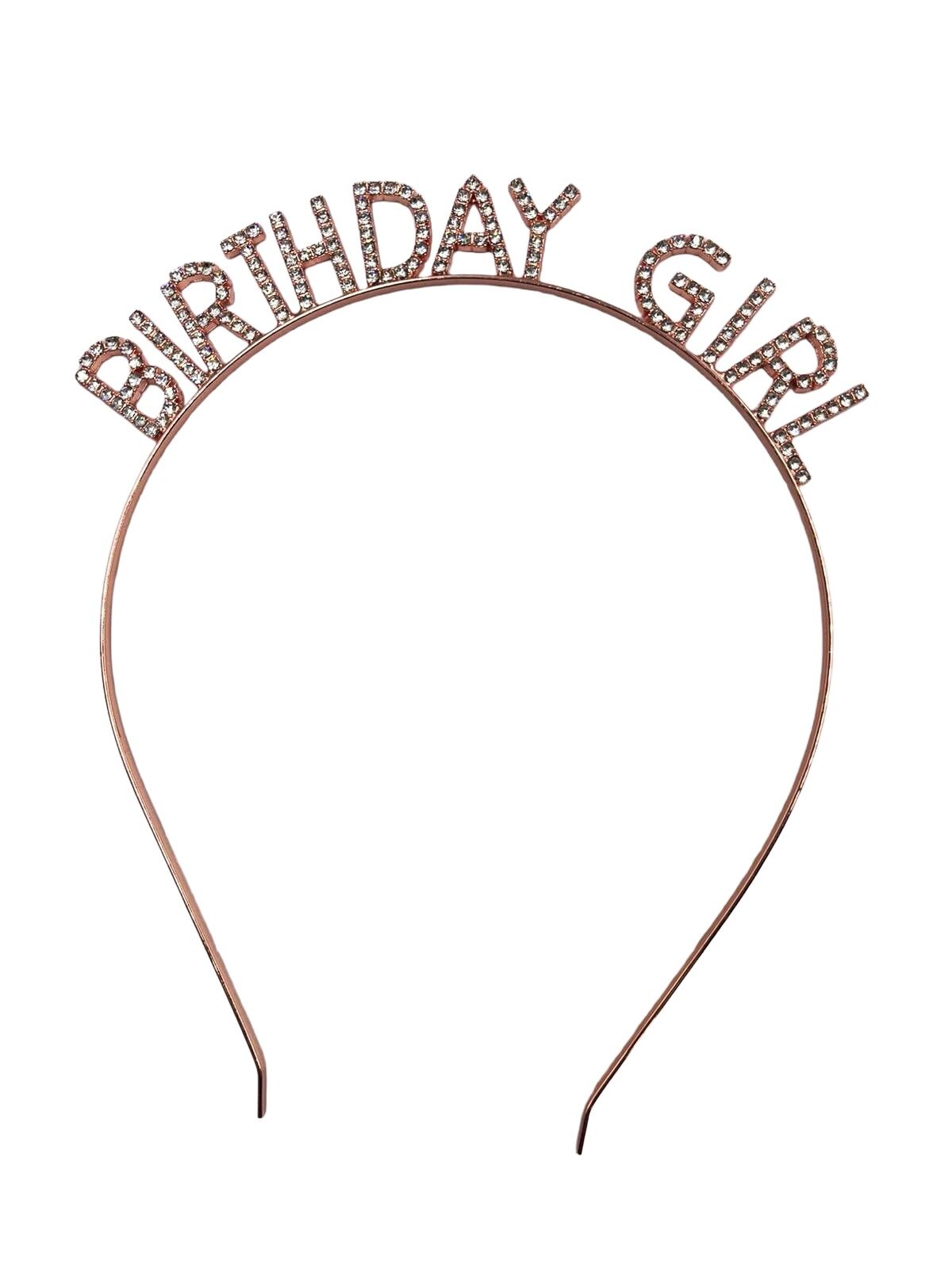 Birthday Girl Rose Gold Taç